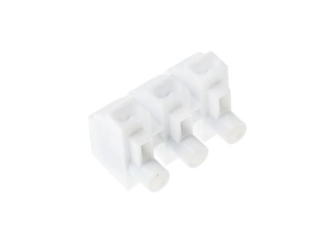 2.5 → 6mm Złącze kostki zaciskowej Biały 3-żyłowe, Wciskane, 380 V Śruba