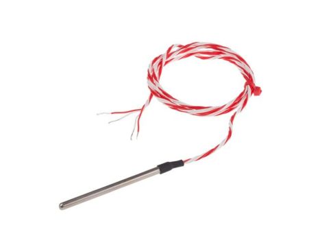 Termopara typ PT 100, -50C do +200C 65mm kabel 1m, Stal nierdzewna