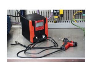 Podstawka do rozlutownic, 1-wyjściowa, 220 → 240V, Typ F — wtyczka Schuko, typ G — brytyjski 3-stykowy, RS PRO