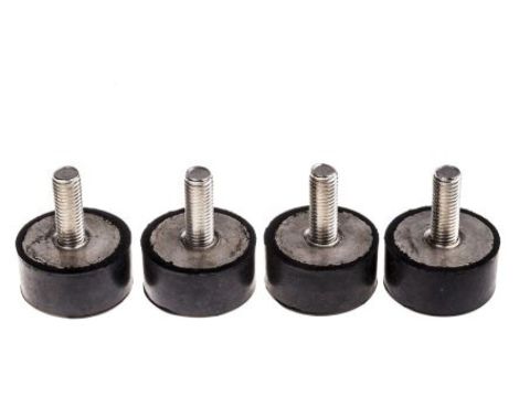 Mocowanie antywstrząsowe, M10, Ø 40mm, materiał: Guma naturalna 60Shore A, RS PRO