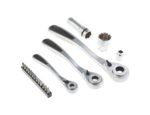 Zestaw nasadek 50 Piece 1/2 cala, 1/4 cala, 3/8 cala Kwadratowy Drive RS PRO