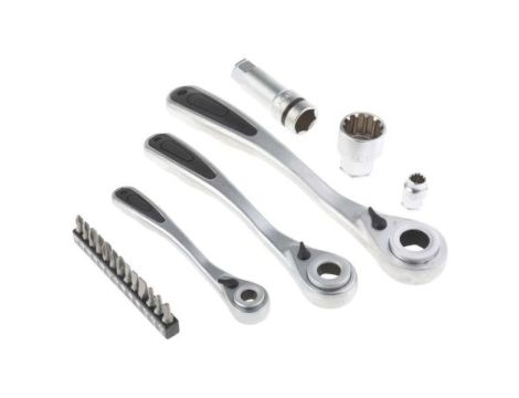 Zestaw nasadek 50 Piece 1/2 cala, 1/4 cala, 3/8 cala Kwadratowy Drive RS PRO