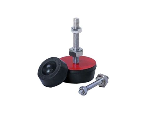 Mocowanie antywibracyjne, M8, Ø 48mm, H 23mm, 10, materiał: Guma naturalna 65 Shore A, RS PRO