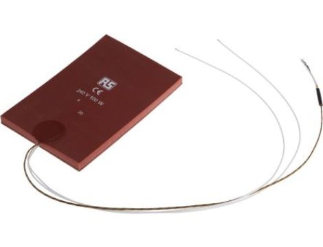 Silicone Heater Mat 100 W 240 V AC 100 x 150mm