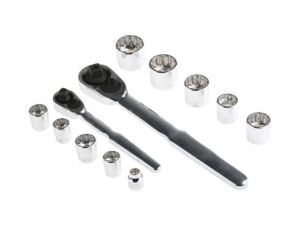 Zestaw nasadek 35 Piece 1/4 cala, 3/8 cala Kwadratowy Drive RS PRO