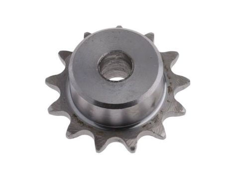 Koło łańcuchowe drabinkowe, 11 zębów, Pilot, śr otworu: 8mm, śr toczna: 28.39mm, Stal