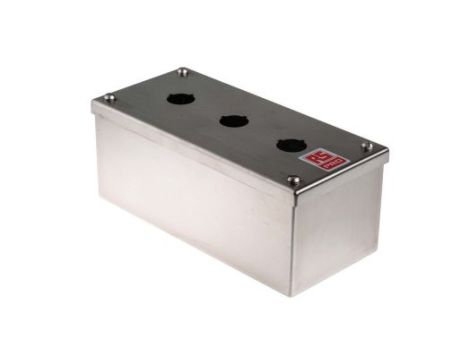 Obudowa kasety sterowniczej, Ø 22mm, 3-otworowa, IP65, IP66, IP69K, RS PRO