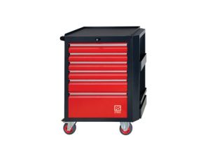 Szafka na narzędzia, na kółkach, 6-szufladowa, 710 x 450 x 975mm, materiał: Stal, RS PRO