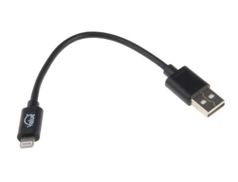 Lightning Kabel, dł. 150mm, kolor: Czarny