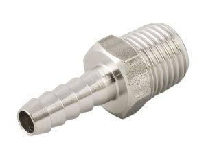 Złącze do węży Proste Stal nierdzewna, Męskie 1/8 cala, 14 MPa, 140 bar RS PRO