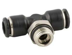 Adapter gwintowany teowy typu gwint – rura, 20 barów