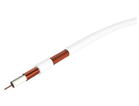 Kabel koncentryczny, 100m, 11VRTCPH1, Polichlorek winylu PVC, Biały Bez zakończenia Bez zakończenia 100m, RS PRO Bez