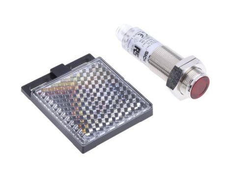 Czujniki fotoelektryczne Retrorefleksyjny NPN cylindryczny zakres 50 mm → 7 m. IP67