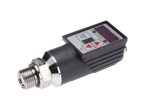 Czujnik ciśnienia śr: 38mm dł: 122mm 0-10bar 12-32V DC G1/2 cala 2xPNP NC/NO złącze wtykowe M12 4-pin IP65 DW34311D