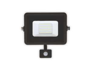 Naświetlacz LED PLATI 20W 1400lm barwa ciepła 3000K IP44 czarny czujnik LFL104S