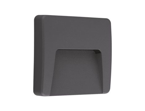 Oprawa LED elewacyjna ASTON 3W barwa naturalna 4000K IP65 typ 2 kwadrat LOE032