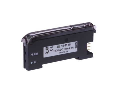 Czujnik światłowodowy wzmacniacz 30x70x10mm 12-24V DC PNP NO/NC złącze wtykowe 3-pinowe IP40 OL100340