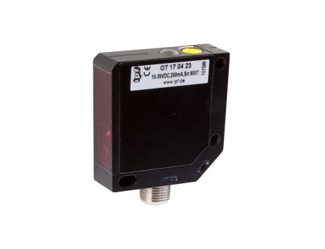 Czujnik optyczny odbiciowy 50x50x15mm Sn: 20-600mm 10-30V DC PNP antykoincydencyjny złącze M12 4pin IP67 OT170423