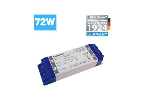 Blaupunkt Zasilacz LED 12V 72W do taśm, BLAUPUNKT-PS72