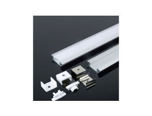 Profil wpuszczany aluminiowy Biały do taśm LED 2000x24,7x7mm 3368