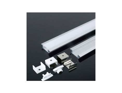 Profil wpuszczany aluminiowy Biały do taśm LED 2000x24,7x7mm 3368