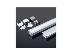 Profil wpuszczany aluminiowy Mleczny do taśm LED 2000x24,5x12,2mm 3357