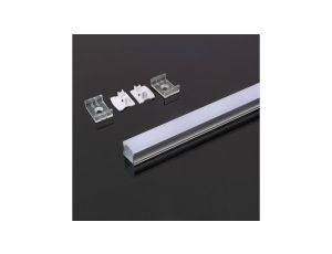 Profil nawierzchniowy aluminiowy Mleczny do taśm LED 2000x17,2x15,5mm 3354