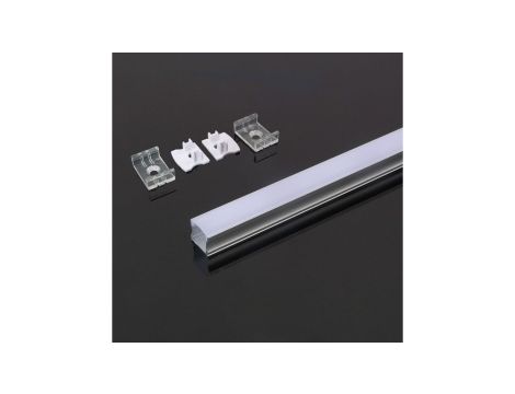 Profil nawierzchniowy aluminiowy Mleczny do taśm LED 2000x17,2x15,5mm 3354
