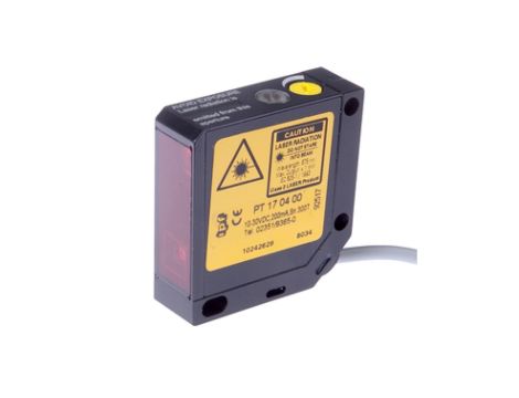 Czujnik laserowy odbiciowy 50x50x15mm Sn: 25-300mm 10-30V DC PNP NC/NO kabel 2m PVC IP67 PT170400