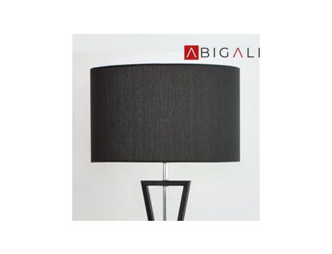 Abigali Lampa podłogowa Sand Glass czarna, Abigali-FSG-B-E27