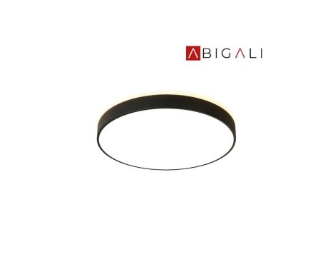 Abigali Plafon LED okrągły czarny 600*65mm 60W 3000K, ABIGALI-MD1012-60-HW