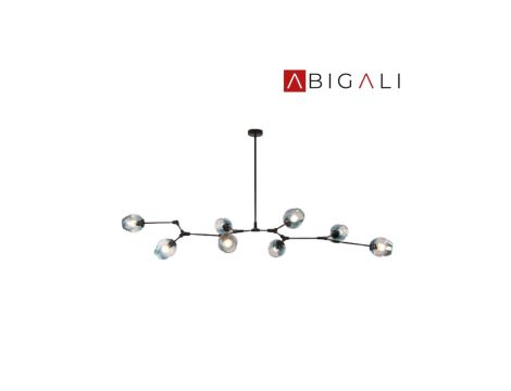 Abigali Lampa sufitowa SMOKEY 9xE27, ABIGALI-MD2003-9PCS-JG