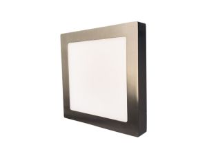 Oprawa nasufitowa LED 24W 1800lm 3800K/neutralna IP20 kwadratowy matowy chrom LED120 FENIX-S matt chrome 24W NW GXDW257