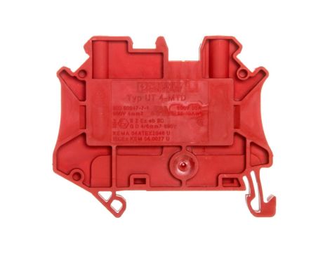 Złączka szynowa 2-przewodowa 4mm2 czerwona Ex UT 4-MTD RD 3047688 /50szt./