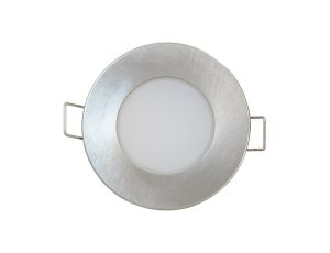 Oprawa downlight LED 5W 330lm 3000K/ciepła IP65/20 okrągły do wbudowania matowy chrom LED BONO-R Matt chrome 5W WW GXLL024