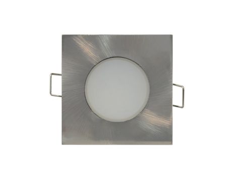 Oprawa downlight LED 5W 330lm 3000K/ciepa IP65/20 kwadratowy do wbudowania matowy chrom LED BONO-S Matt chrome 5W WW GXLL026