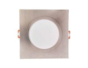 Oprawa downlight LED 8W 580lm 4000K/neutralna IP65/20 kwadratowy do wbudowania matowy chrom LED BONO-S Matt chrome 8W NW GXLL041