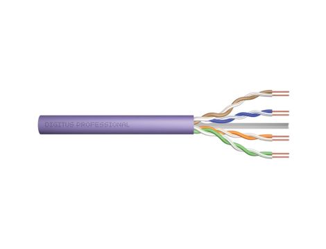 Kabel teleinformatyczny U/UTP kat.6 4x2xAWG23 LSOH drut fioletowy Dca DK-1614-VH-05 /50m/