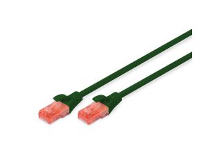 Kabel krosowy (patch cord) RJ45-RJ45 kat.6 U/UTP AWG 26/7 PVC 10m zielony DK-1612-100/G