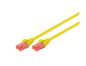 Kabel krosowy (patch cord) RJ45-RJ45 kat.6 U/UTP AWG 26/7 PVC 10m żółty DK-1612-100/Y
