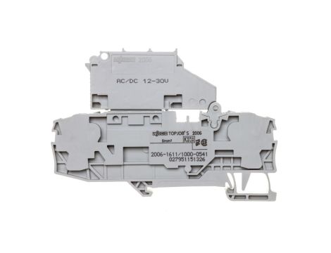 Złączka 2-przewodowa 6mm2 bezpiecznikowa szara TOPJOBS 2006-1611/1000-541 /25szt./