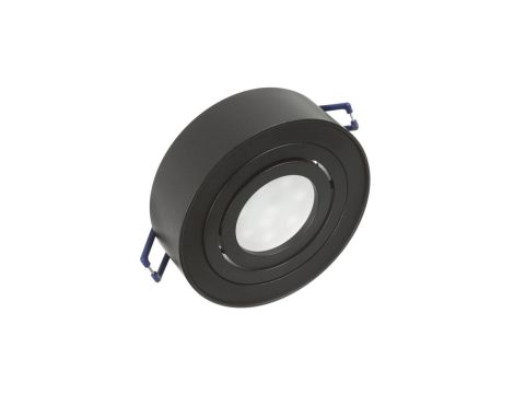 Punktowa oprawa sufitowa Maclean, dla źródeł światła MR16/GU10, kolor czarny, 94x32mm, okrągła, aluminiowa, MCE462 B