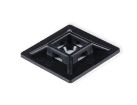 Podstawka montażowa samoprzylepna MOPS 28x28 UV czarna /20szt./