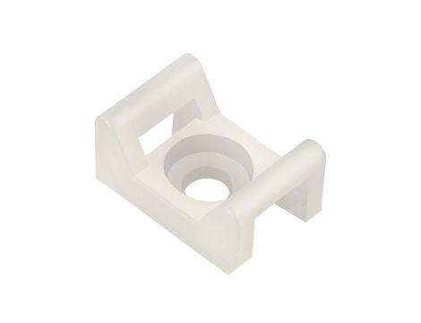 Podstawka montażowa przykręcana do opasek zaciskowych 25x16 biały /20szt./