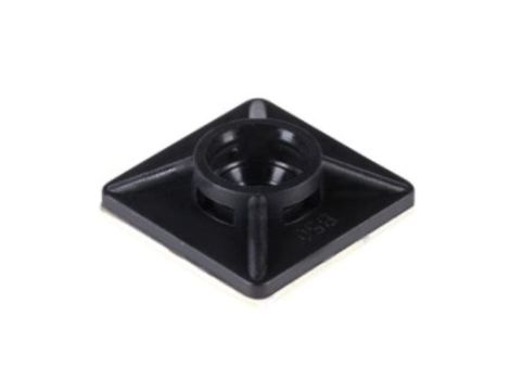 Podstawka montażowa samoprzylepna MOPS 19x19 UV czarna /20szt./