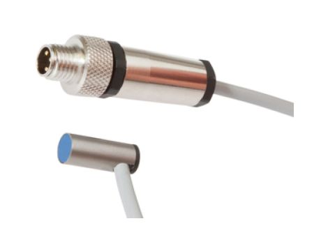 Czujnik indukcyjny śr: 6,5mm dł: 16mm zabudowany Sn: 1,5mm 10-30V DC PNP NO złącze kablowe M8 0,3m IP67 IB06A023