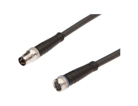 Kabel konfekcjonowany obustronny złącze M8 żeńskie 4pin proste M8 męskie 4pin proste z kablem 3m IP67 VK300F75