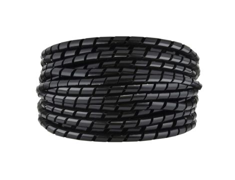 Wężyk spiralny GSTB 4 czarny /10m/