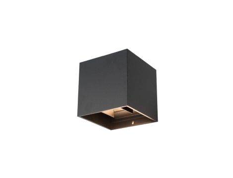 KINKIET LED BRYZGOSZCZELNY Z REGULOWANYM KĄTEM ŚWIECENIA CZARNY KOBI