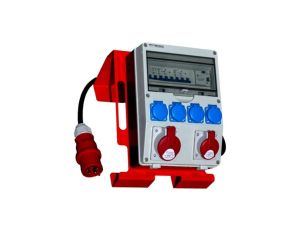 Rozdzielnica budowlana na stojaku z kablem TD-S/FI SET 32A 16A 4x230V Doktorvolt 6191